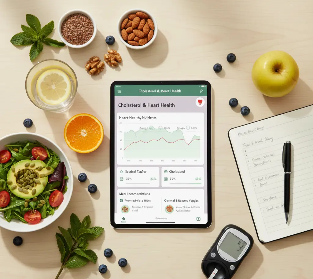 Cholesterol & Heart Health tracking with meal analysis