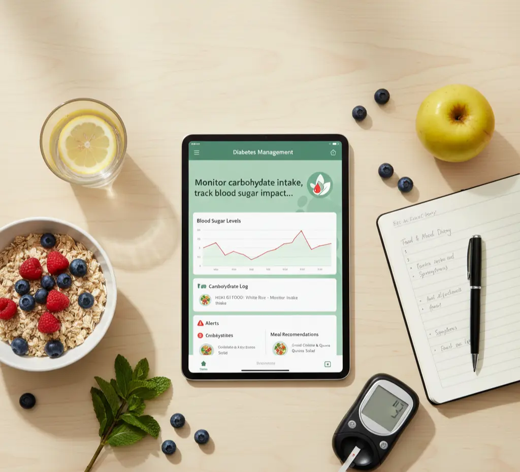 Diabetes Management tracking with meal analysis