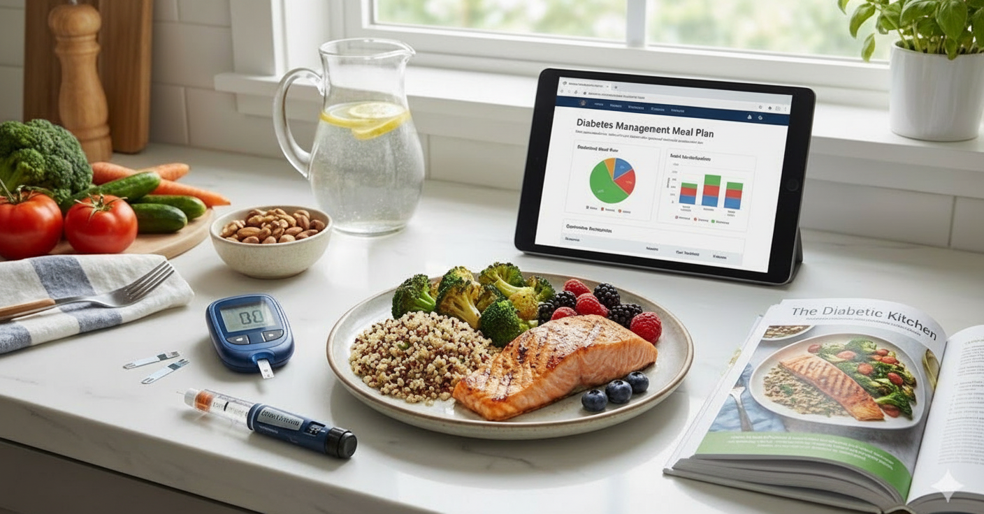 Diabetes Management tracking with meal analysis